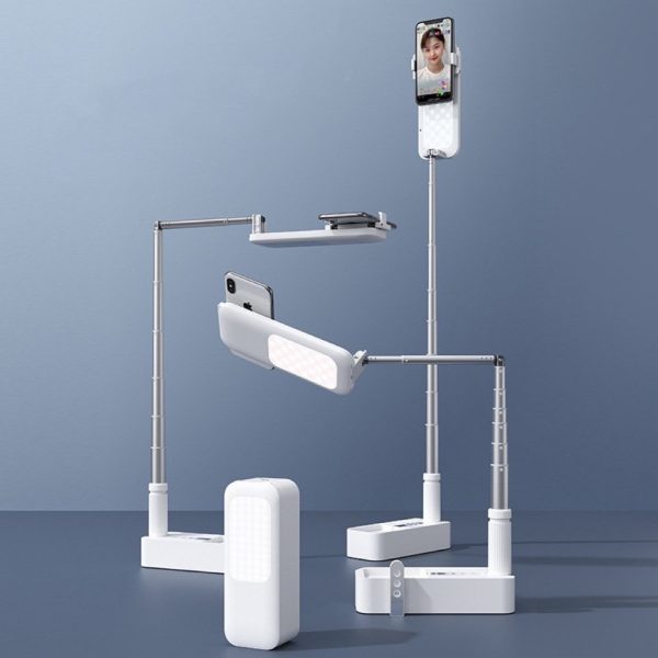 Portable Foldable Phone Holder Selfie Ring LED Fill Lights