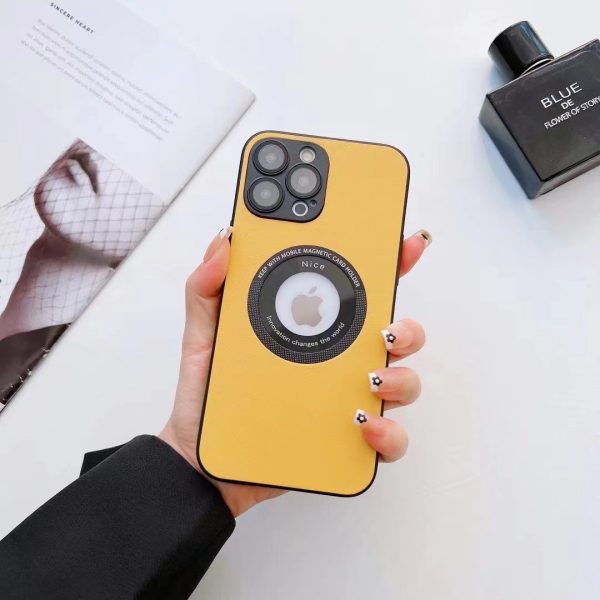 Leather Magnetic Charging Case For iPhone