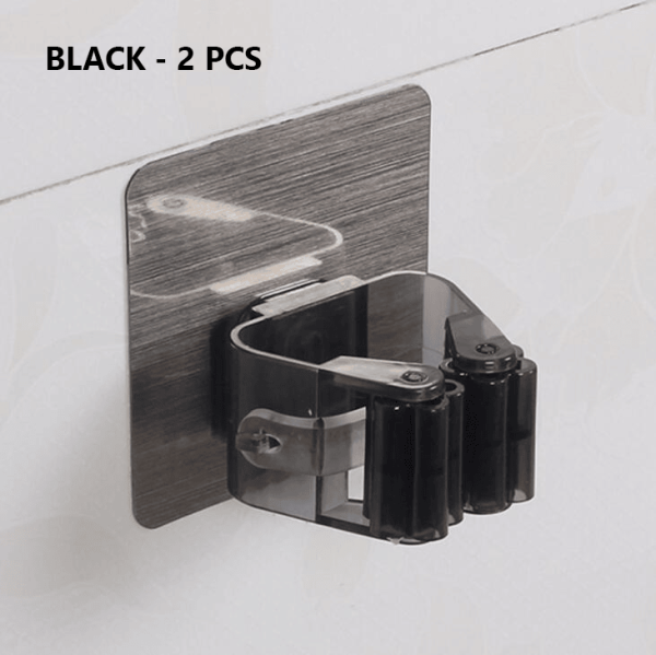 Adhesive Multi-Purpose Hooks Wall Mounted Mop Organizer