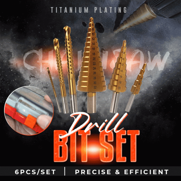 Straight Flute Step Drill 6 Pcs/Set